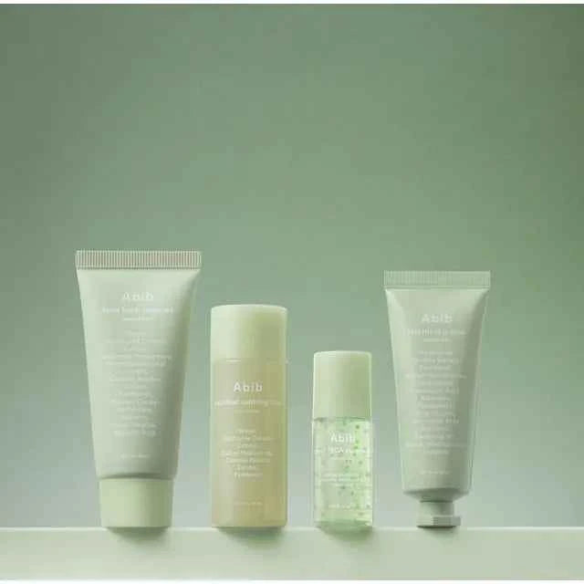 Abib, Heartleaf Calming Trial Kit (Foam 30ml, Toner 30ml, Serum 15ml, Creme 20ml)