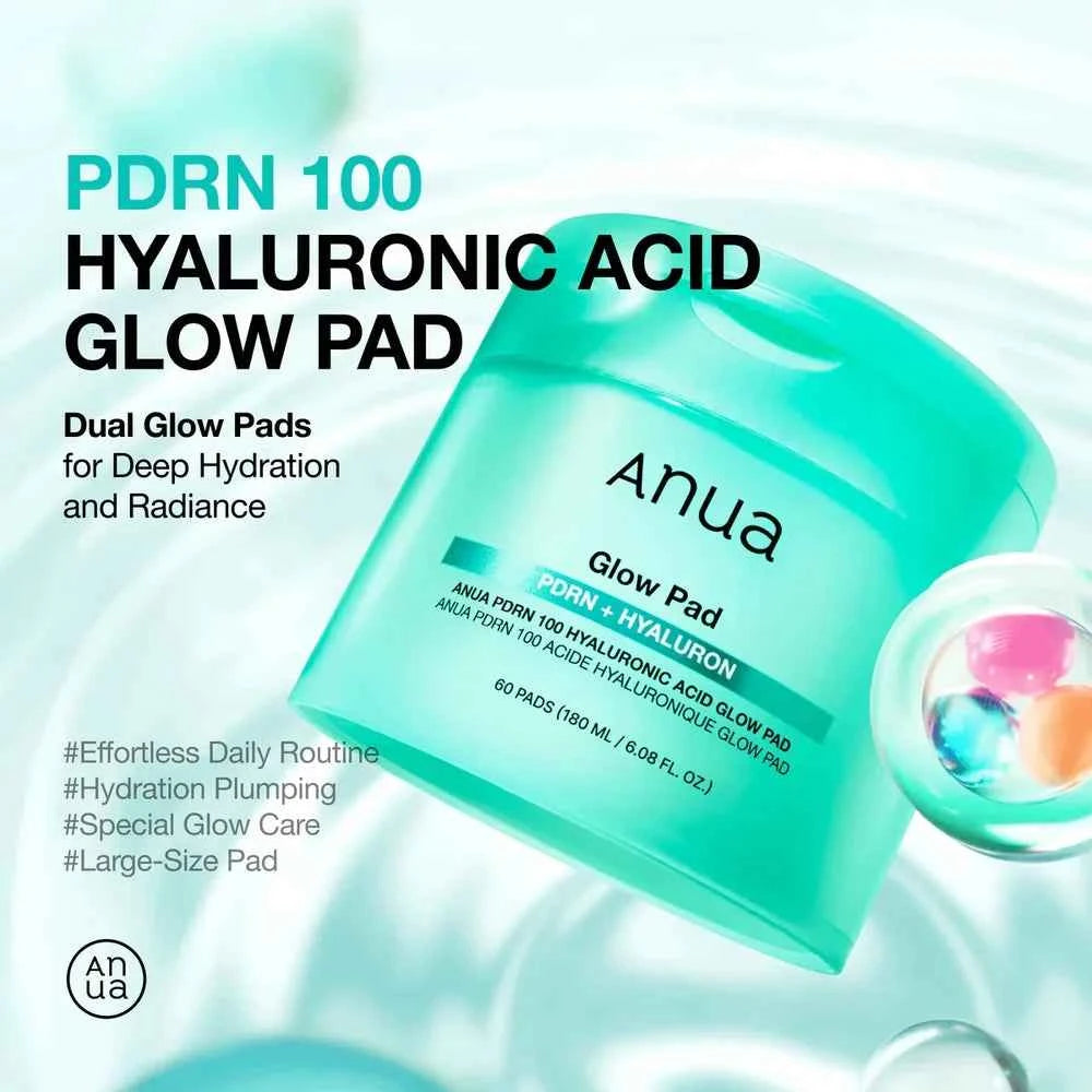 Anua, PDRN 100 Hyaluronic Acid Glow Pad (180ml)