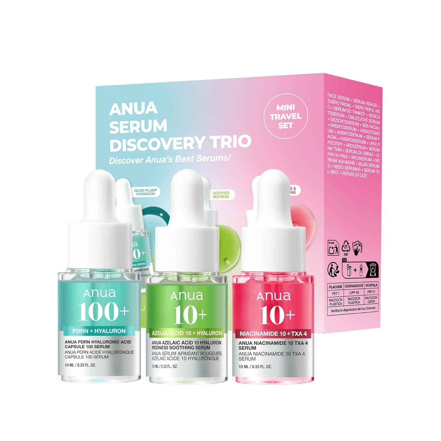 Anua, Serum Mini Trio Set, (3x10ml)