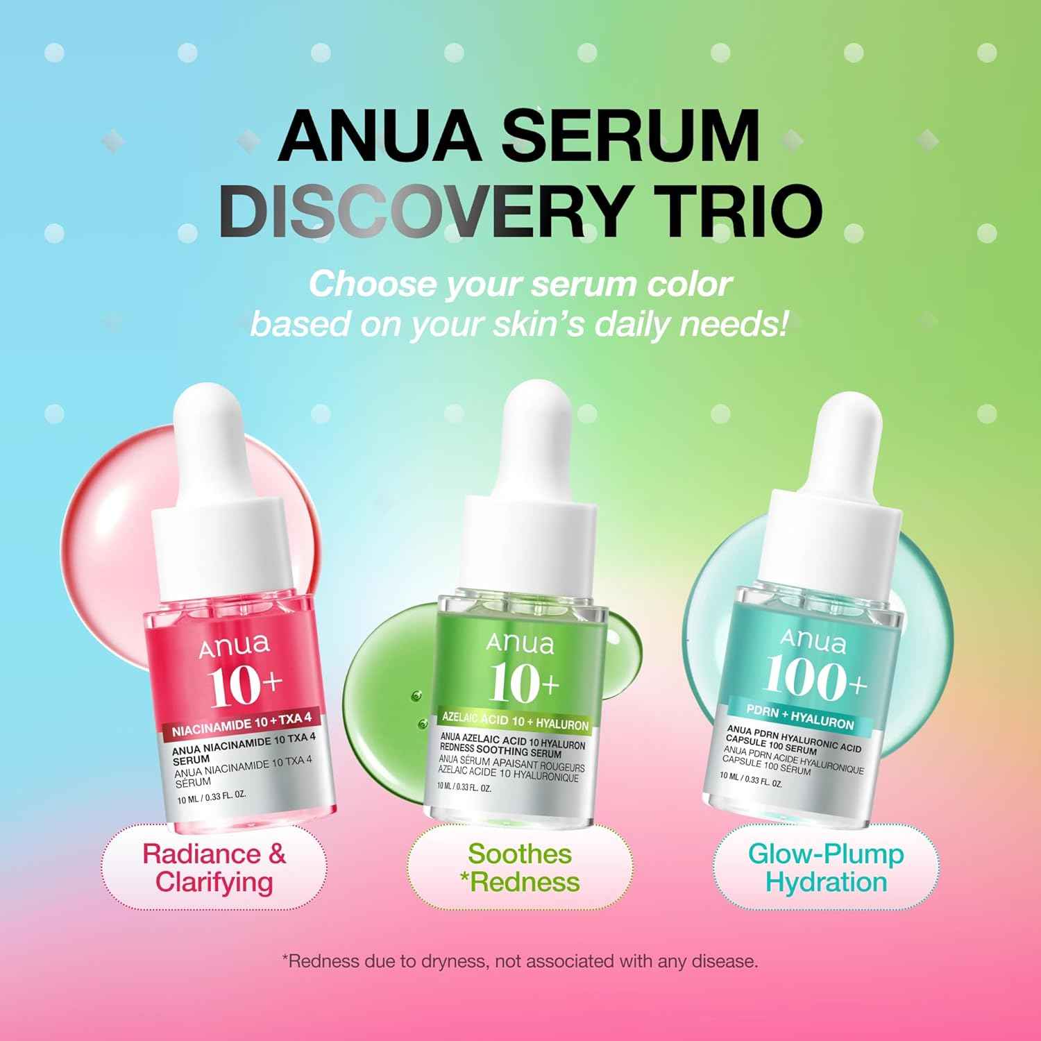 Anua, Serum Mini Trio Set, (3x10ml)