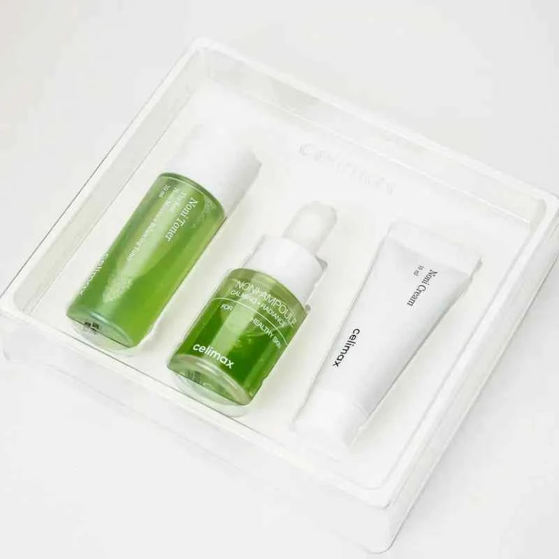 Celimax, The Real Noni Starter Kit (Toner 20ml, Ampoule 10ml, Cream 10ml)