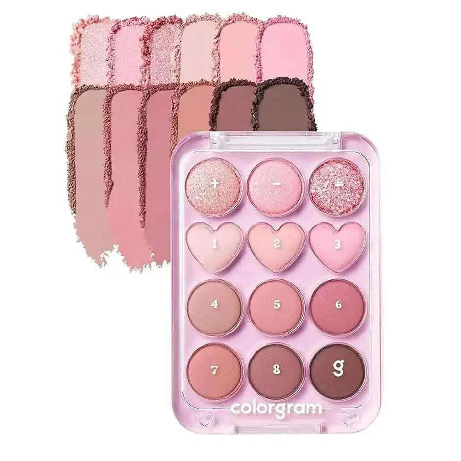 Colorgram, Pin Point Eyeshadow Palette #2 Pink+Mauve