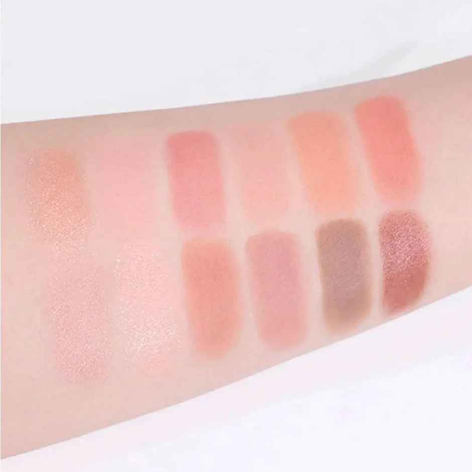 Colorgram, Pin Point Eyeshadow Palette 01 Peach+Coral