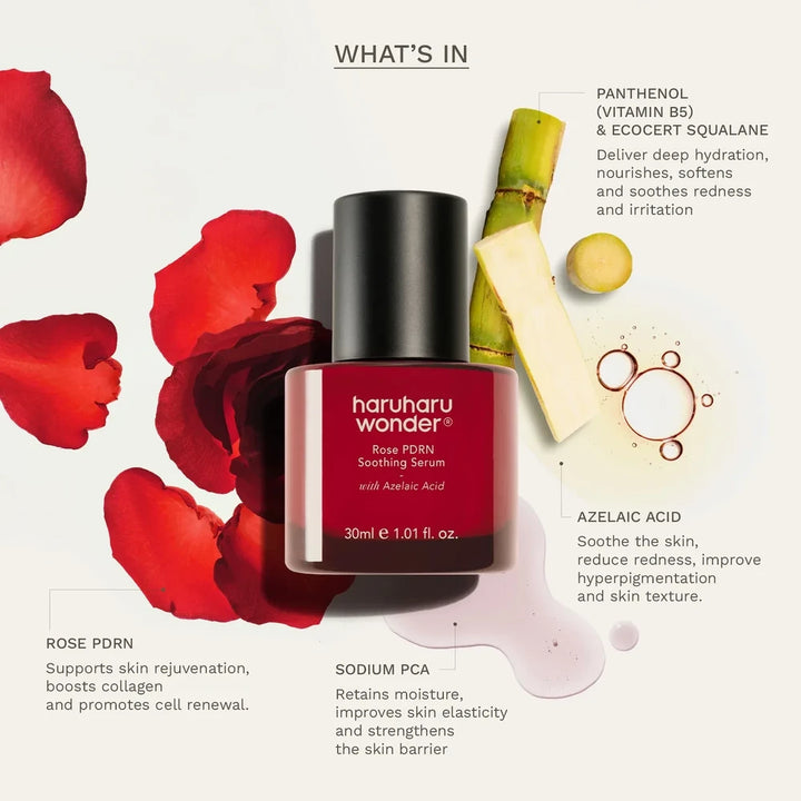 Haruharu Wonder, Rose PDRN Soothing Serum (30ml)