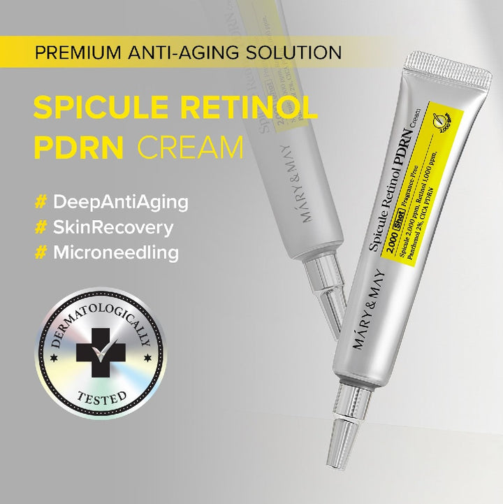 Mary & May, Spicule Retinol PDRN Cream (15g)