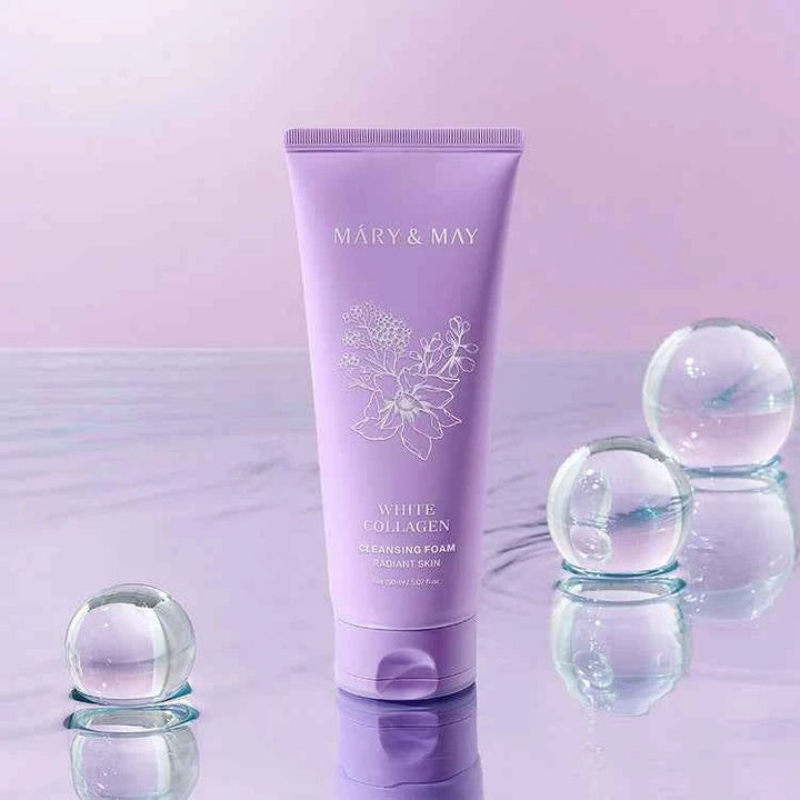 Mary & May, White Collagen Cleansing Foam (150ml)