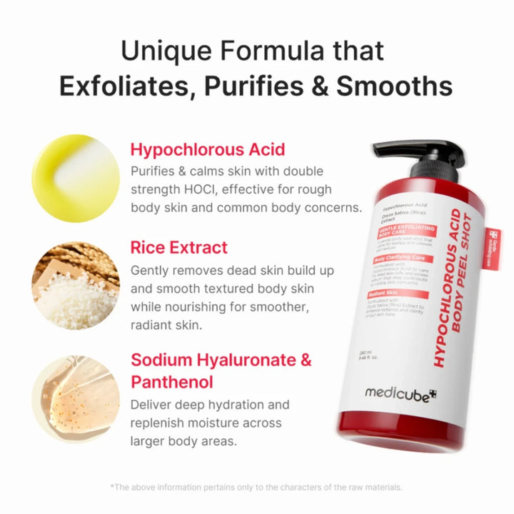 Medicube, Hypochlorous Acid Body Peel Shot (280ml)