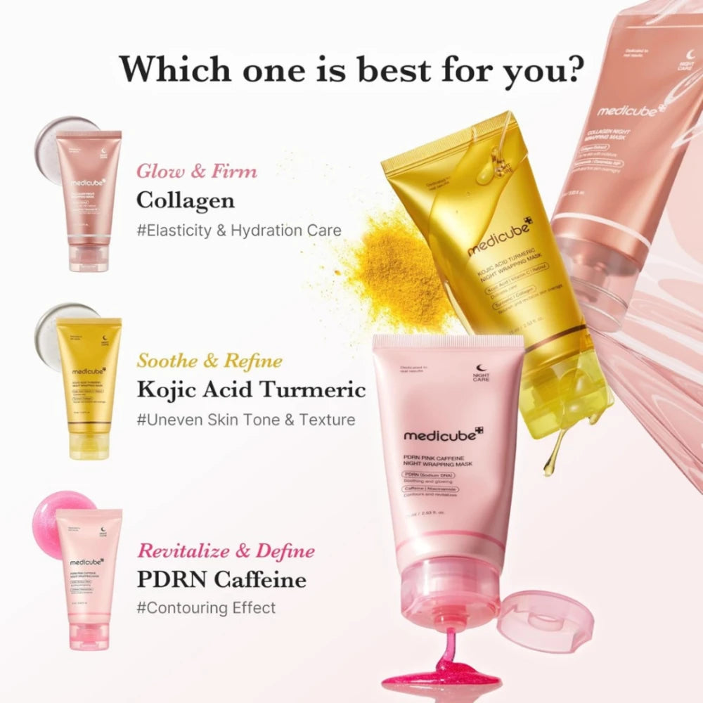 Medicube, PDRN Pink Caffeine Night Wrapping Mask (75ml)