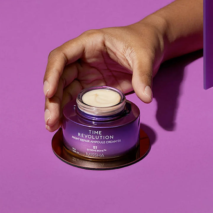 Missha, Time Revolution Night Repair Ampoule Cream 5X (50ml)