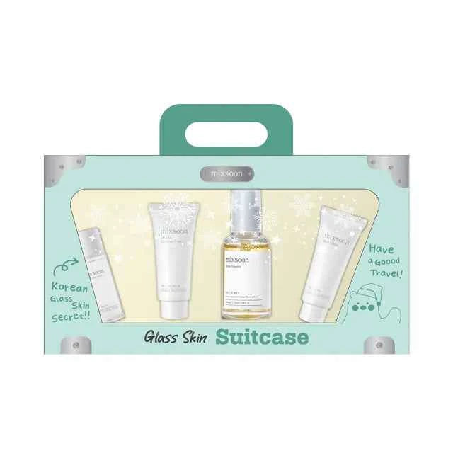 Mixsoon, Glass Skin Suit Case (Oil 20ml, Foam 20ml, Essence 50ml, Cream 15ml)