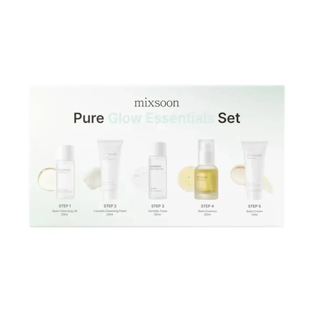 Mixsoon, Pure Glow Essentials Set (5pcs)