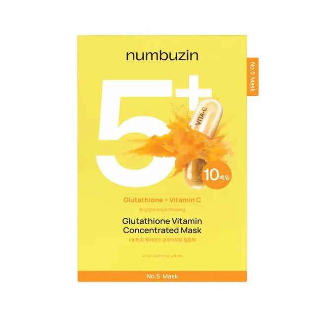 Numbuzin 5+, Glutathione Vitamin Concentrated Mask (27ml)