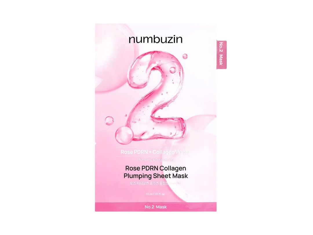 Numbuzin, No.2 Rose PDRN Collagen Plumping Sheet Mask (33ml)