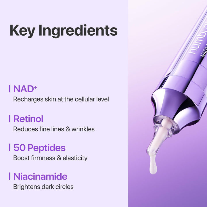 Numbuzin, No.9 NAD Retinol Volumetox Eye Cream (10ml)