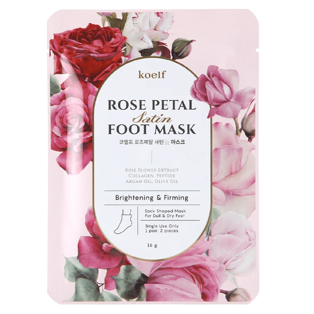 Petitfee, Rose Petal Satin Foot Mask (1par)