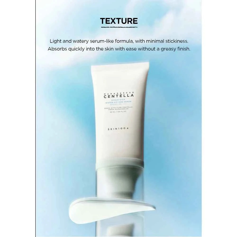 SKIN1004, Madagascar Centella Hyalu-Cica Water-fit Sun Serum SPF50+ PA++++(50ml)