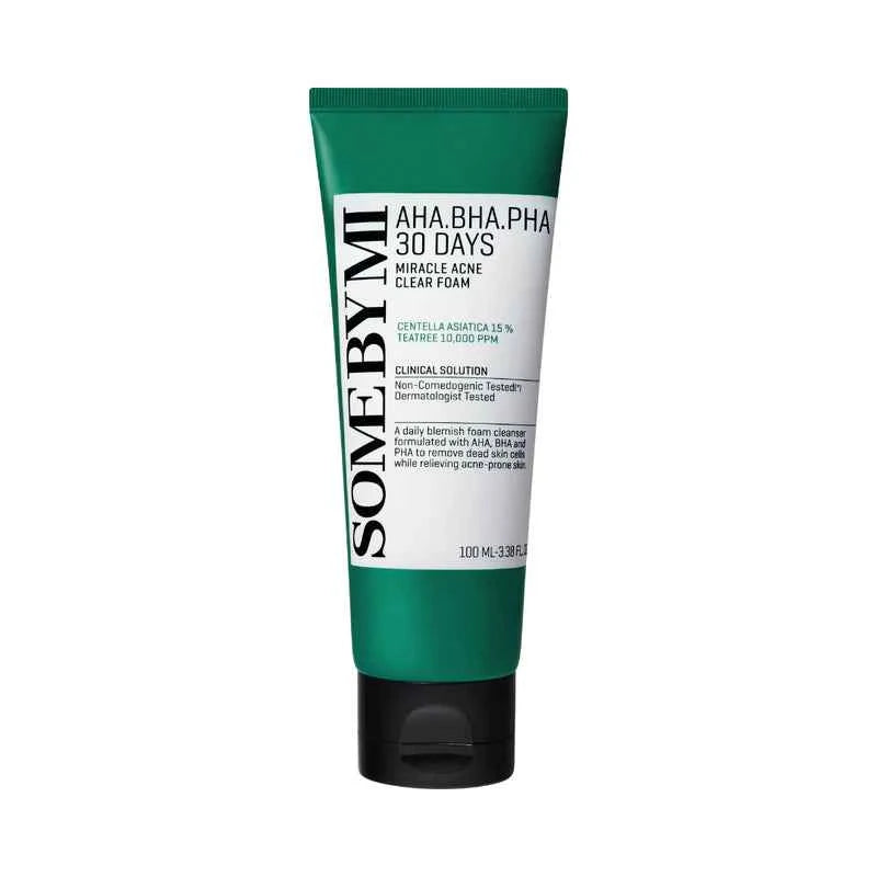 Some By Mi, AHA BHA PHA 30 Days Miracle Acne Clear Foam (100ml)