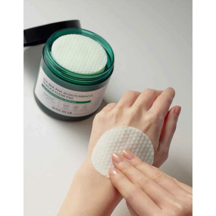 Some By Mi, AHA BHA PHA 30 Days Miracle Truecica Clear Pad, 70 pads