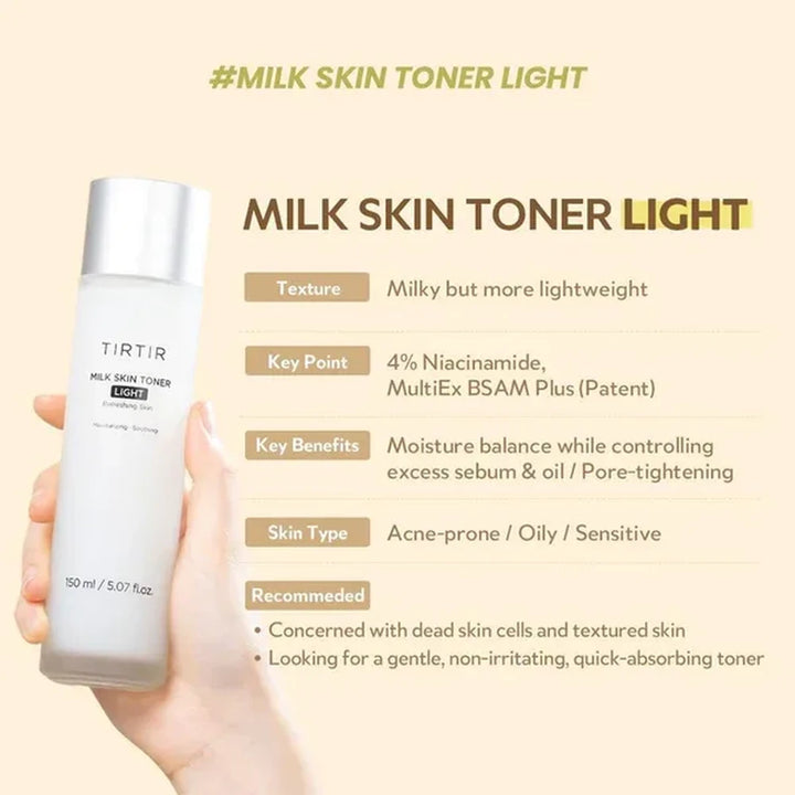 TIRTIR, Milk Skin Toner Light (150ml)