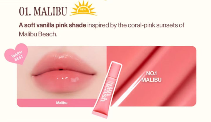 Unleashia, Sunset Dazzle Gloss Balm 1 Malibu (10g)