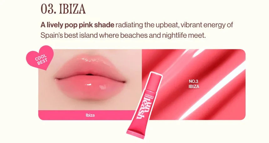 Unleashia, Sunset Dazzle Gloss Balm 3 Ibiza (10g)