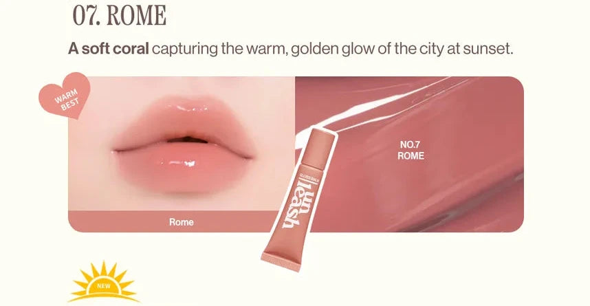 Unleashia, Sunset Dazzle Gloss Balm 7 Rome (10g)