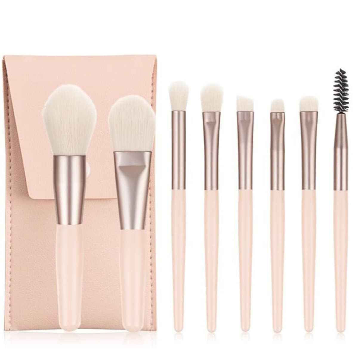 Xixi, Makeup Brush Set, Light Pink (8pensler)