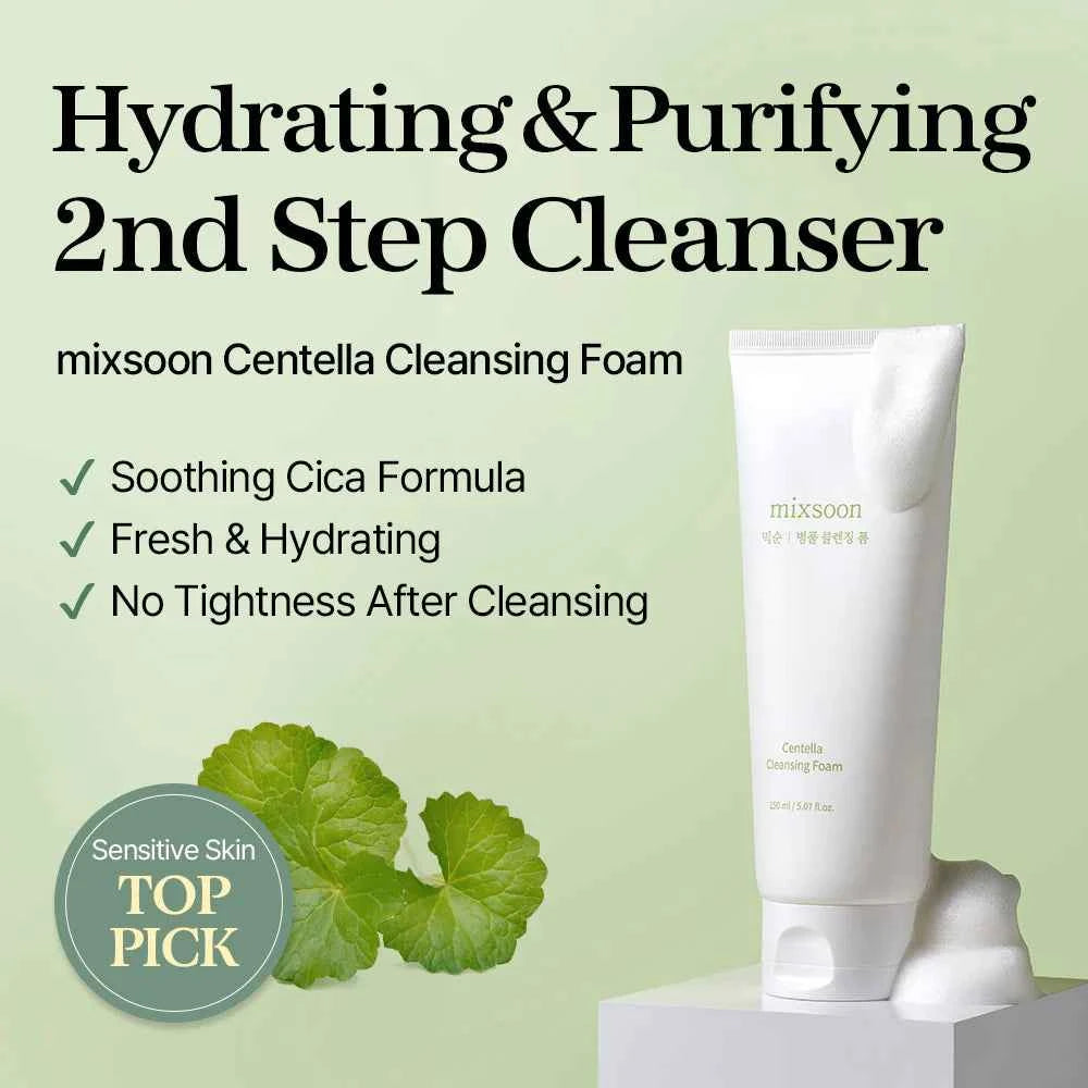 Mixsoon, Centella cleansing foam, 150ml