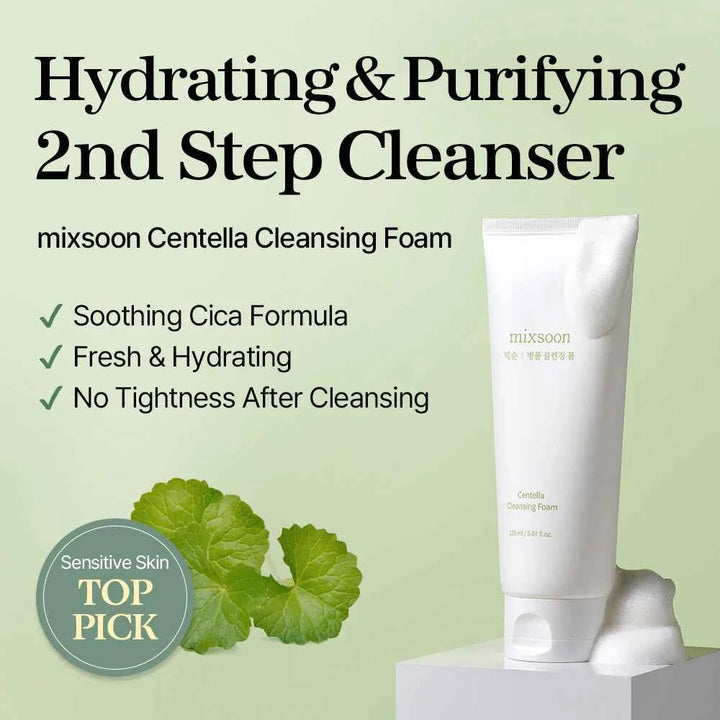 Mixsoon, Centella cleansing foam, 150ml