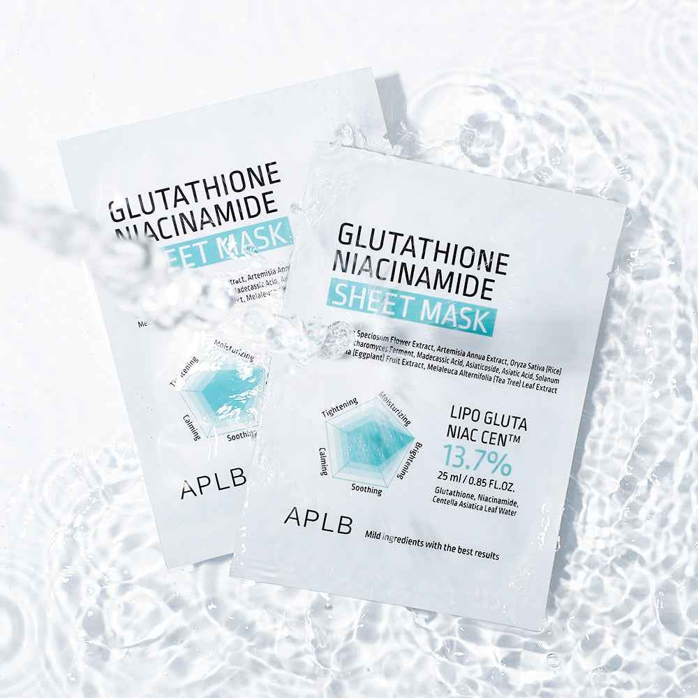APLB, glutathione niacinamide sheet mask 25ml